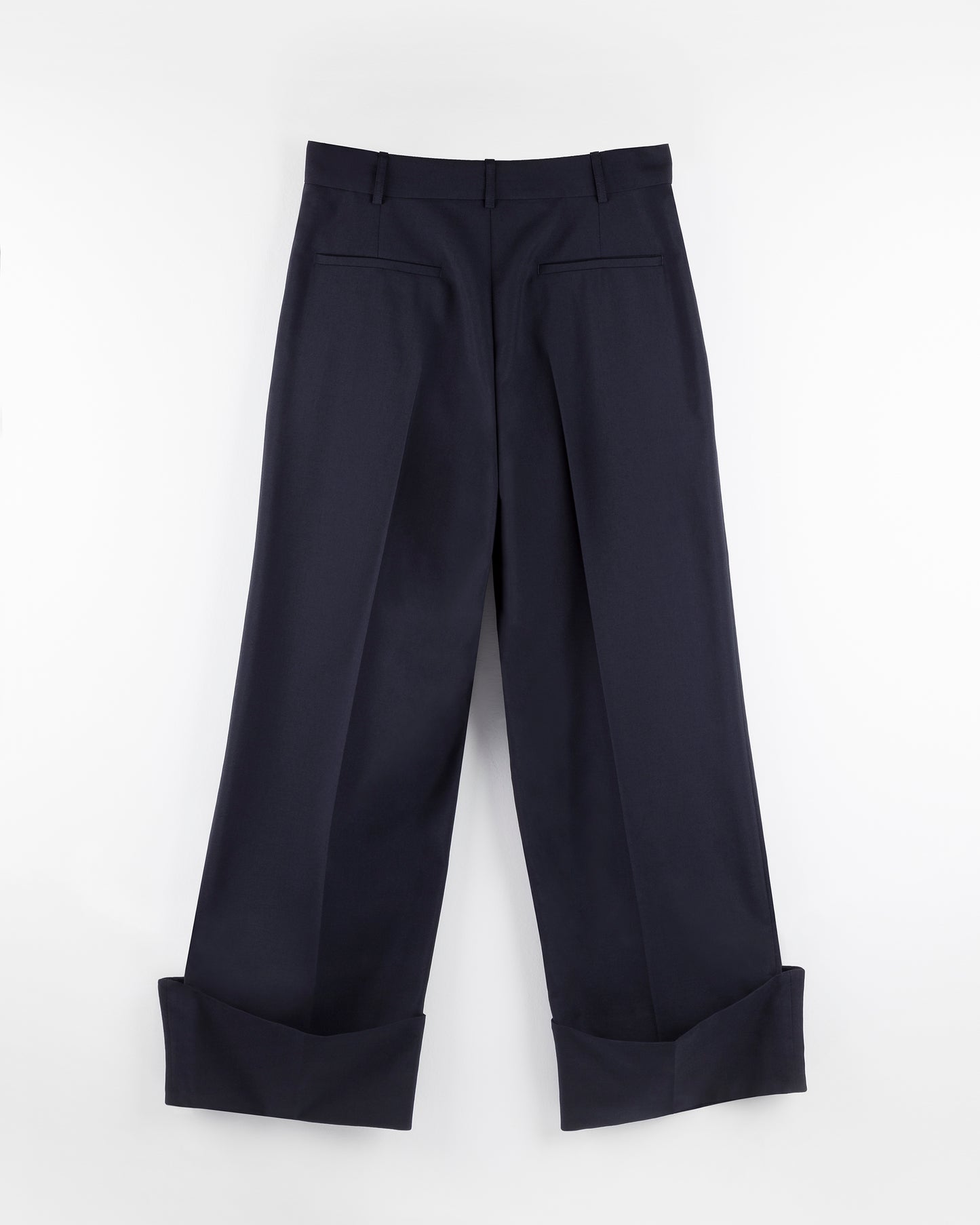 PANTALONI ULISSE in lana - Blu