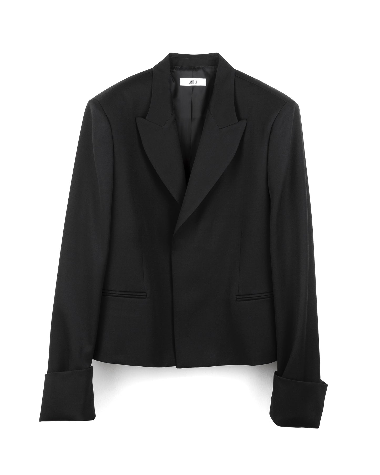 BLAZER ULISSE in lana - Nero