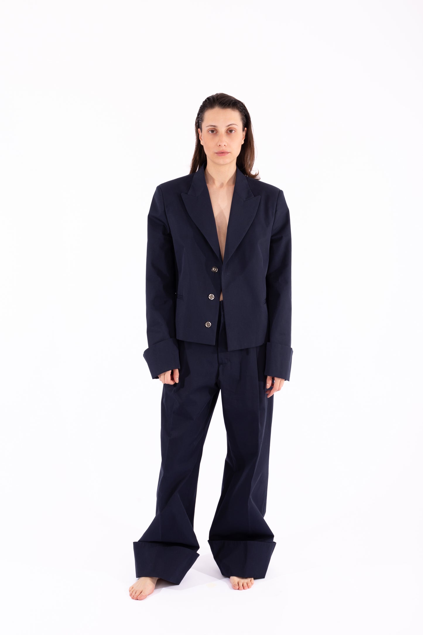 BLAZER ULISSE in cotone - Blu