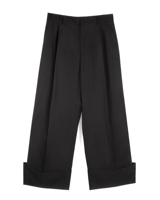 PANTALONI ULISSE in cotone - Nero